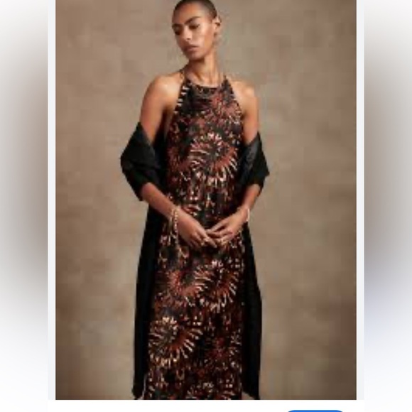 Banana Republic Small maxi dress X back Slip On Preowned - Picture 1 of 7
